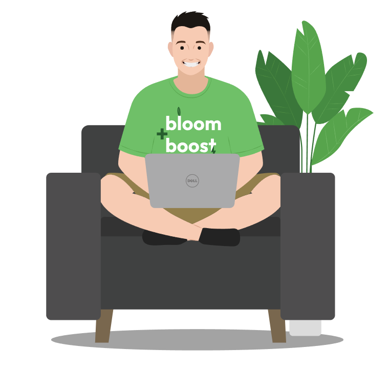 Britt Avery Sitting in a Chair Graphic