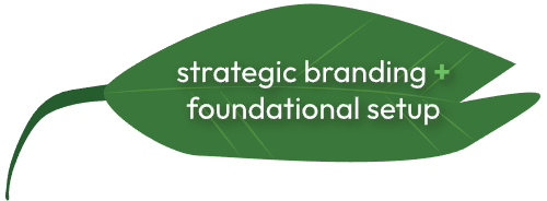 Strategic branding and foundational setup leaf