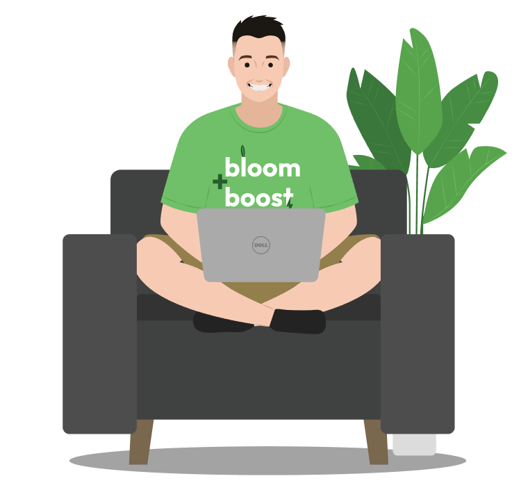 Britt Avery Sitting in a Chair Graphic